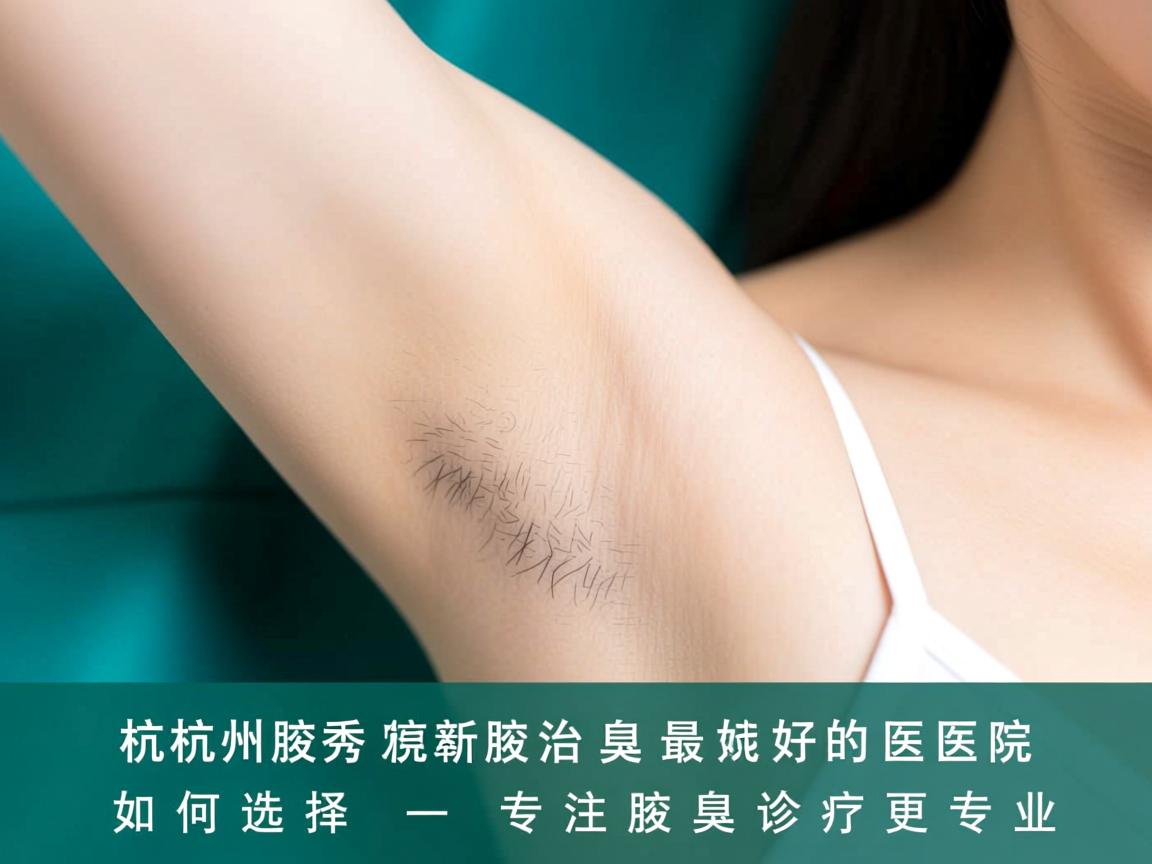 杭州腋秀解析，杭州治疗腋臭最好的医院如何选择，专注腋臭诊疗更专业