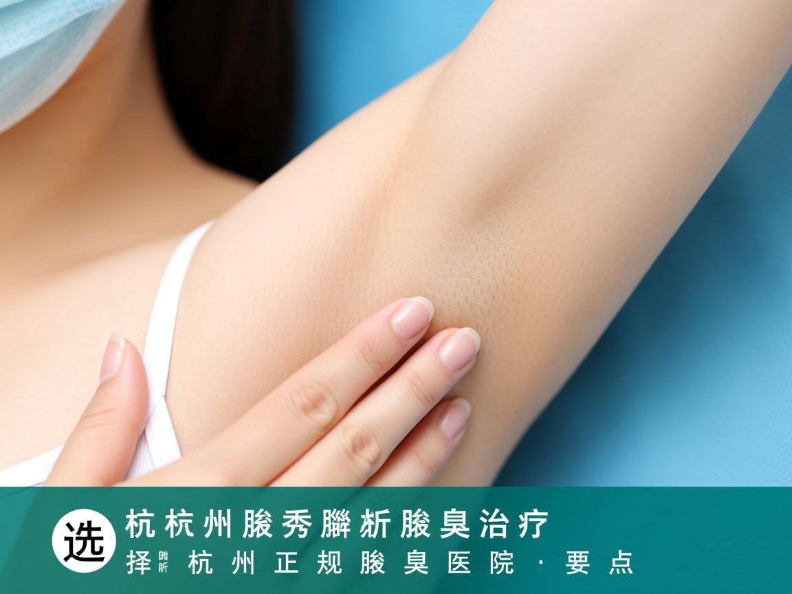 杭州腋秀解析腋臭治疗，选择杭州正规腋臭医院的要点