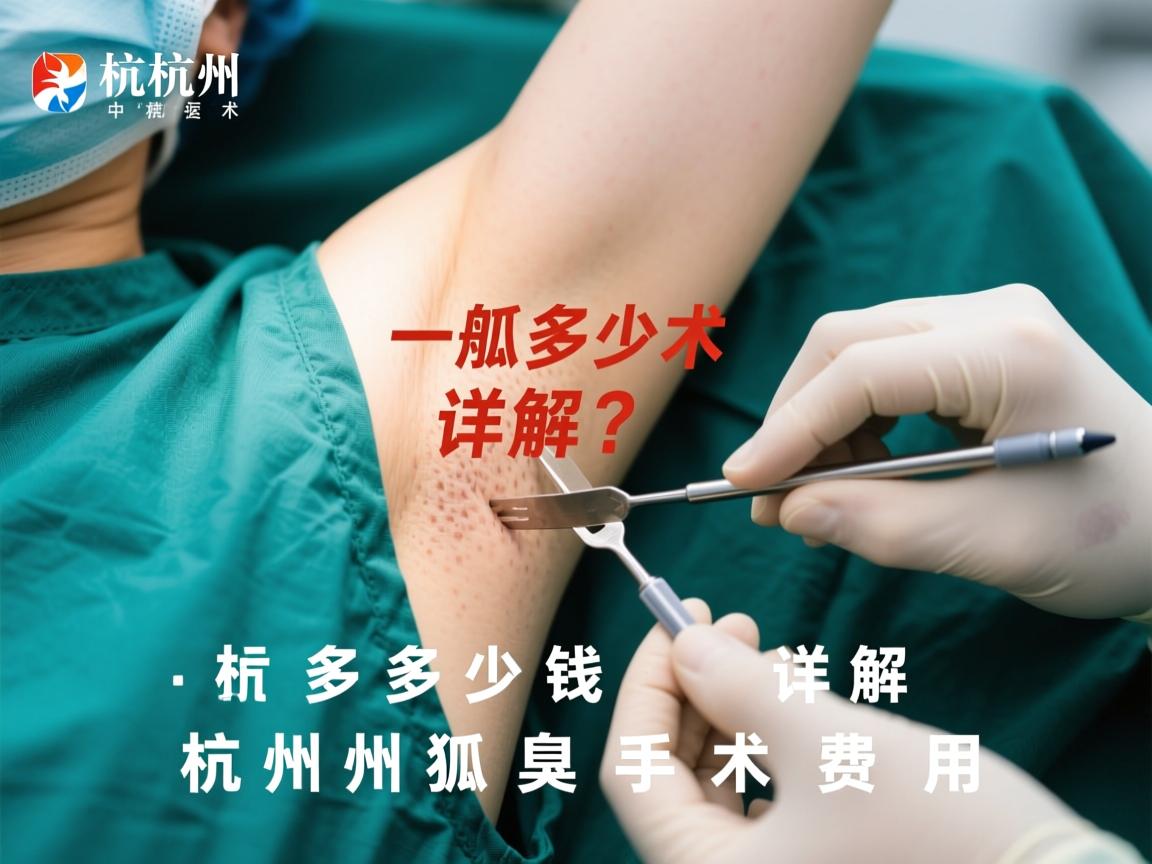 杭州狐臭手术一般多少钱？详解杭州狐臭手术费用