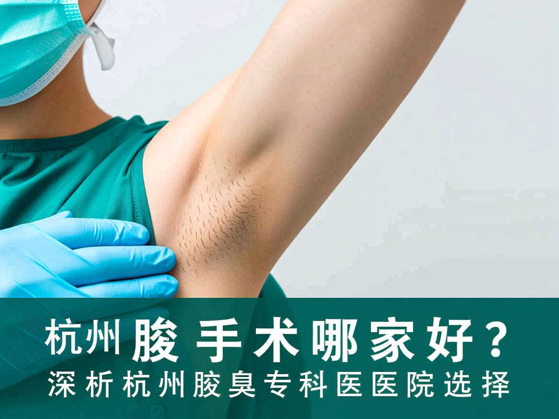杭州腋臭手术哪家好？深度解析杭州腋臭专科医院选择