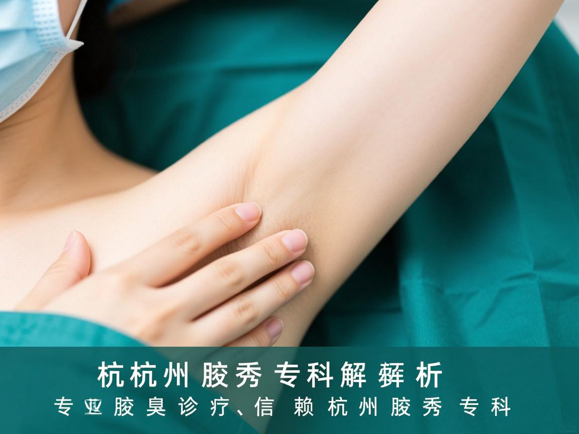 杭州腋秀专科解析，专业腋臭诊疗，信赖杭州腋秀专科