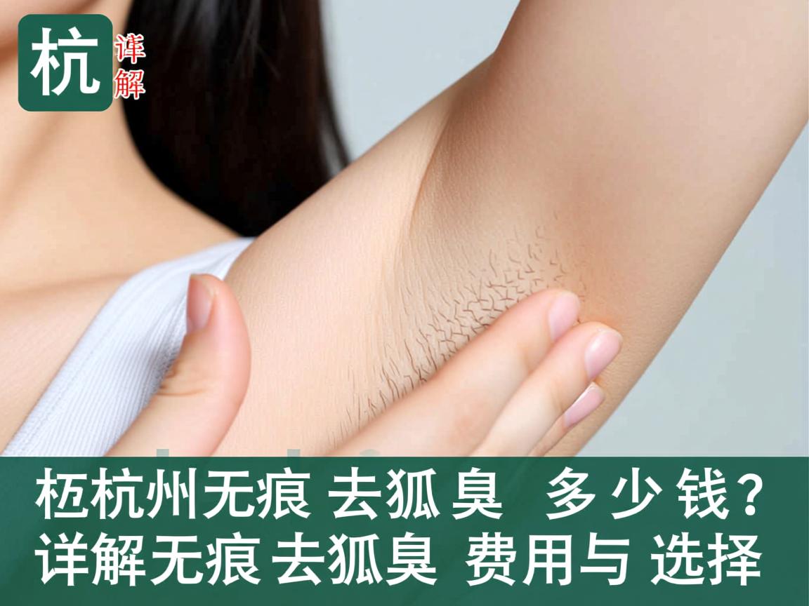 杭州无痕去狐臭多少钱？详解无痕去狐臭的费用与选择