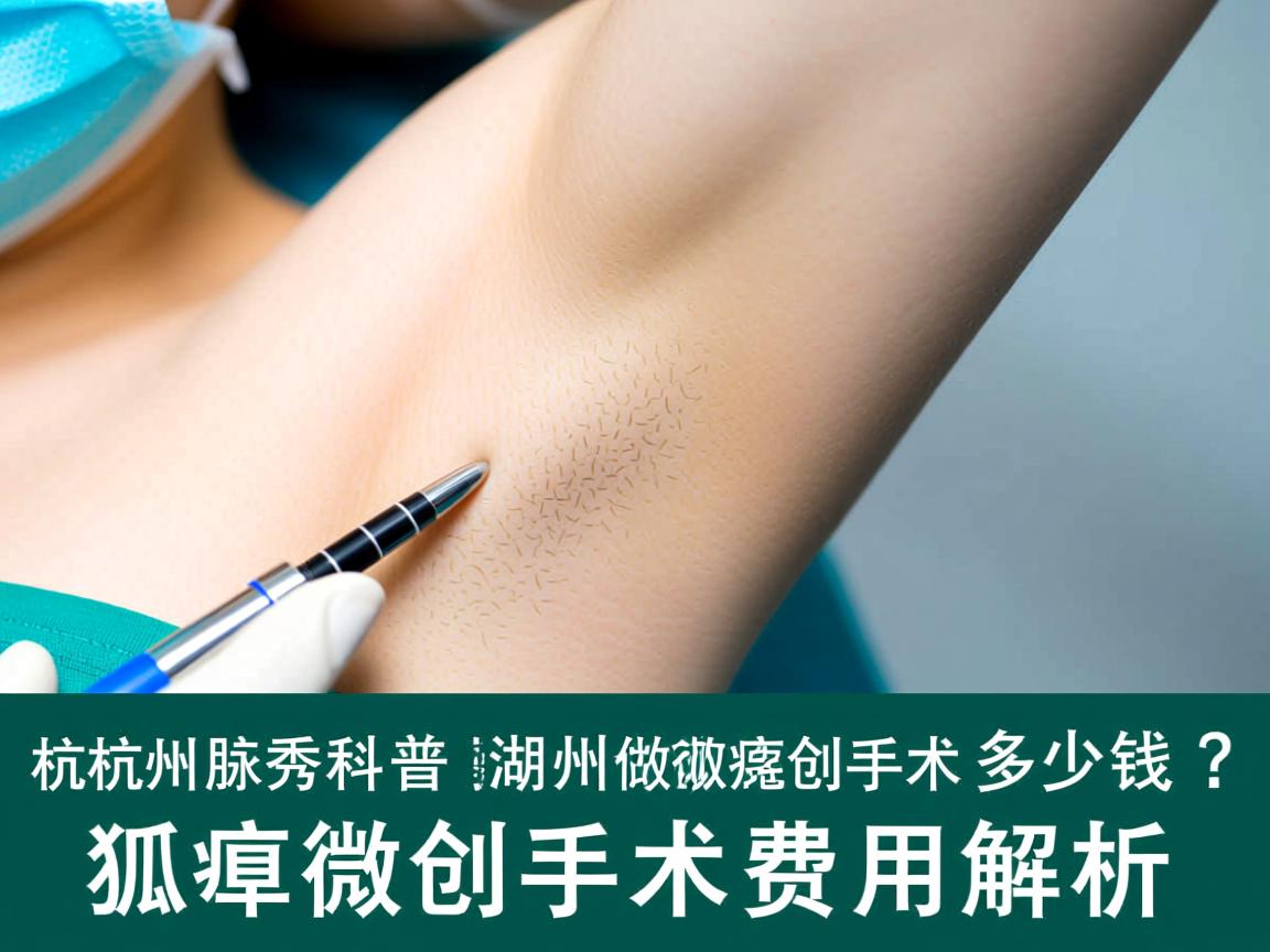杭州腋秀科普，在湖州做狐臭微创手术多少钱？狐臭微创手术费用解析