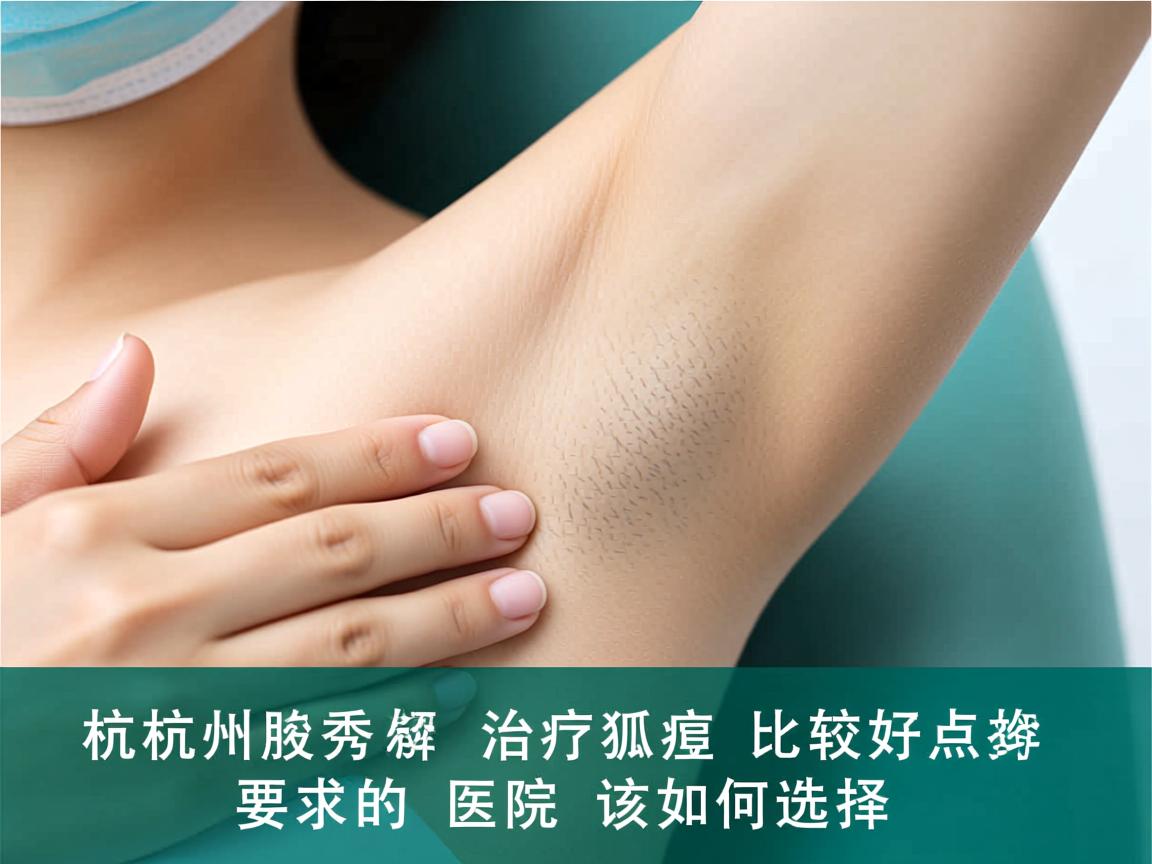 杭州腋秀解析，杭州治疗狐臭比较好的医院该如何选择