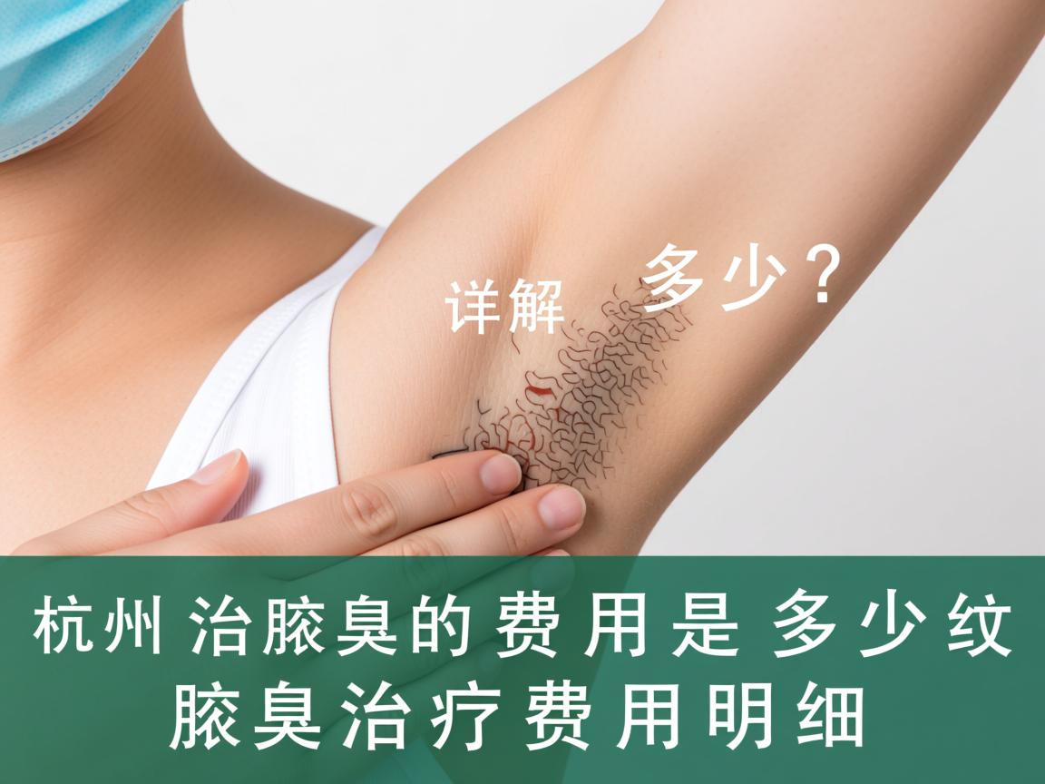 杭州治腋臭的费用是多少？详解腋臭治疗费用明细
