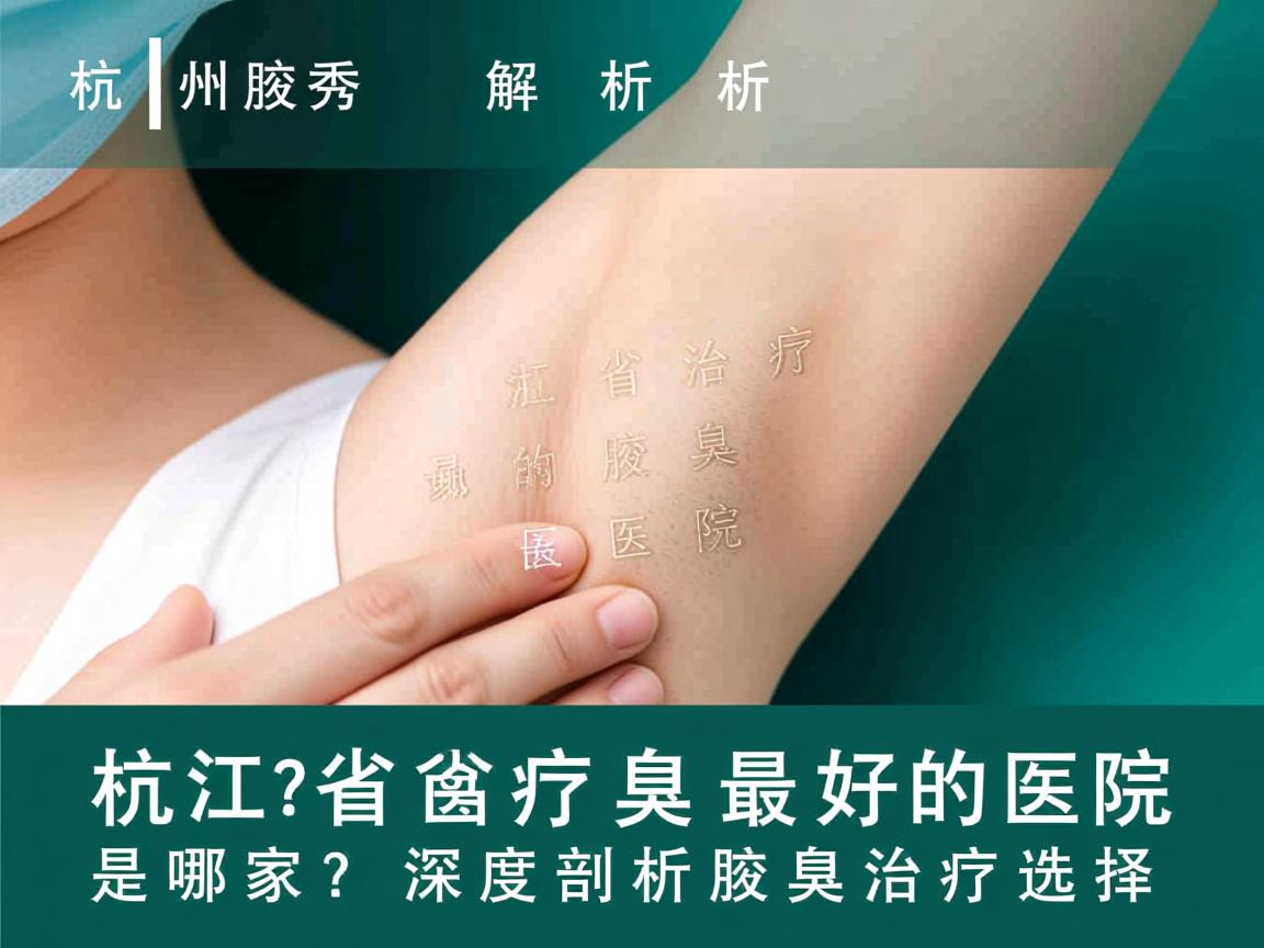 杭州腋秀解析,浙江省治疗腋臭最好的医院是哪家?深度剖析腋臭治疗选择 杭州腋秀解析,浙江省治疗腋臭最好的医院是哪家?深度剖析腋臭治疗选择