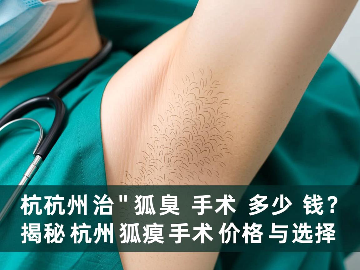 杭州治狐臭手术多少钱?揭秘杭州狐臭手术价格与选择 杭州治狐臭手术多少钱?揭秘杭州狐臭手术价格与选择