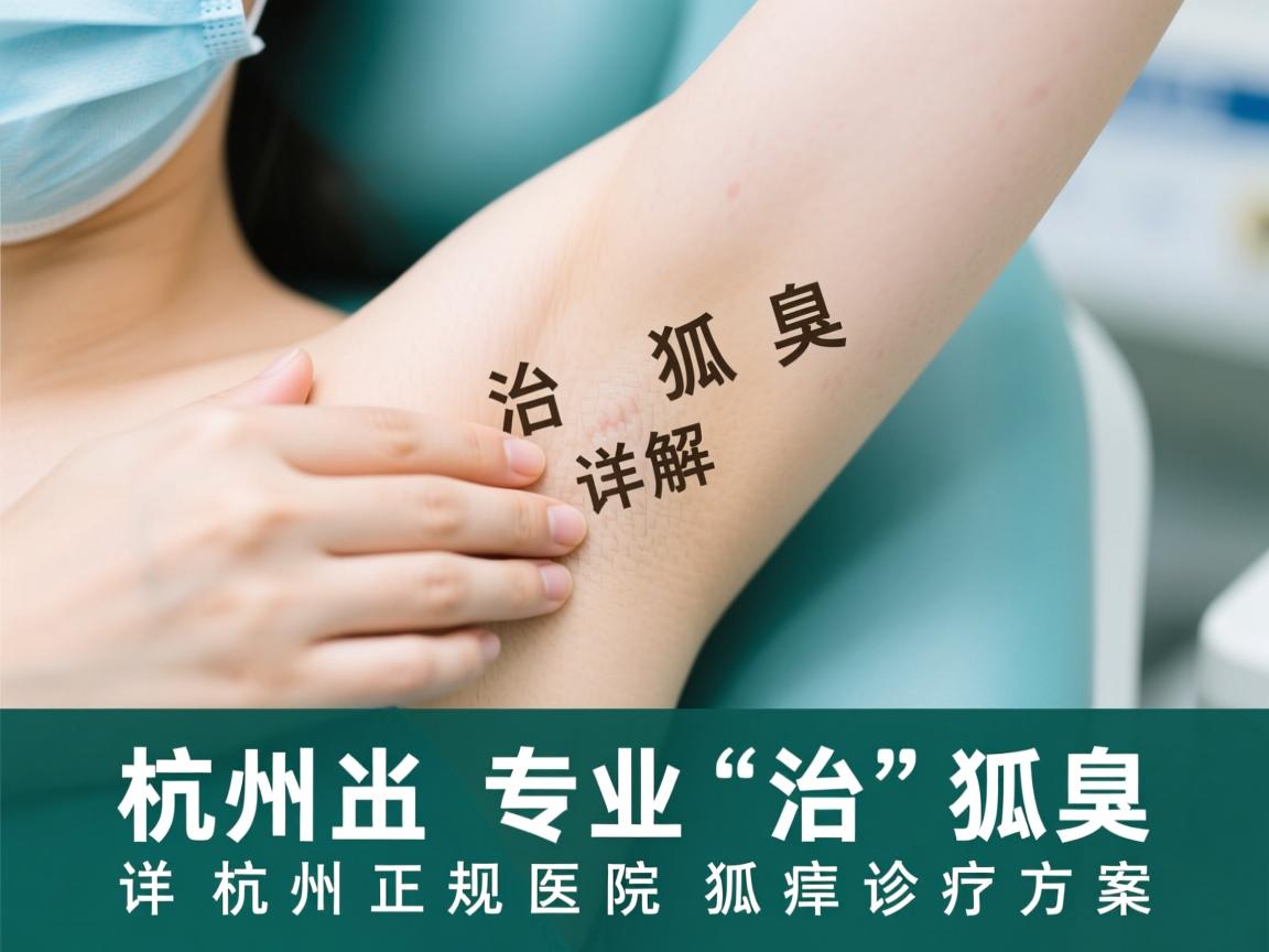 杭州专业治狐臭，详解杭州正规医院狐臭诊疗方案