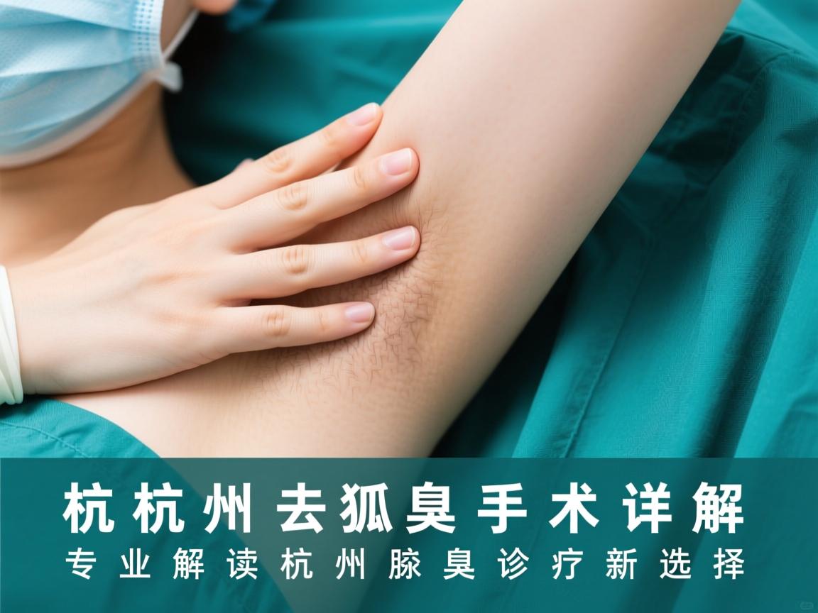 杭州去狐臭手术详解，专业解读杭州腋臭诊疗新选择