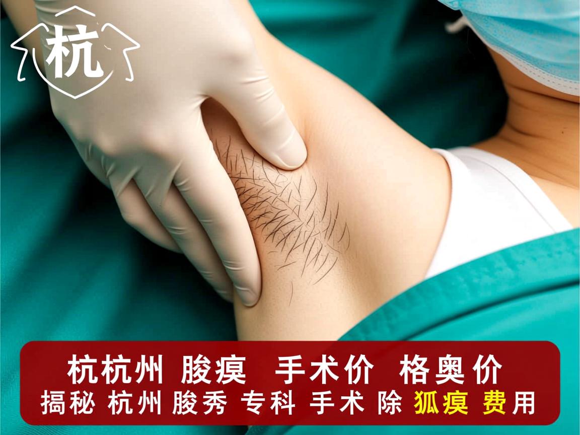 杭州腋臭手术价格解析，揭秘杭州腋秀专科手术除狐臭费用