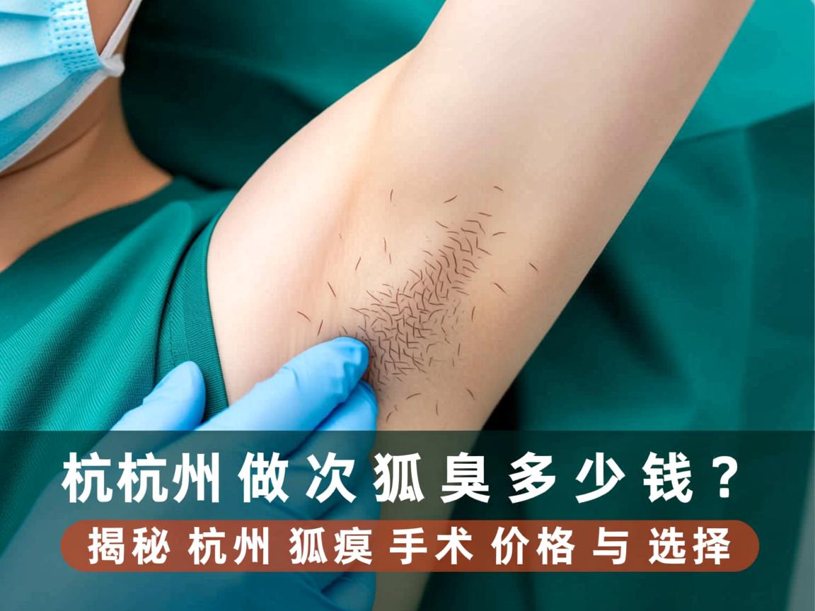杭州做次狐臭多少钱？揭秘杭州狐臭手术价格与选择
