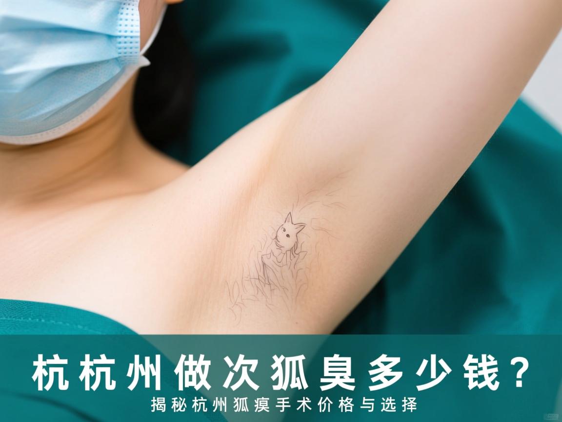 杭州做次狐臭多少钱？揭秘杭州狐臭手术价格与选择