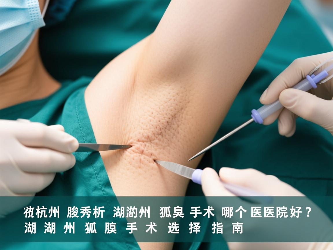 杭州腋秀解析，湖州狐臭手术哪个医院好？湖州狐臭手术选择指南