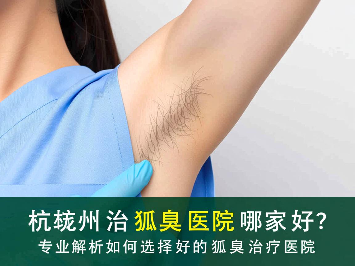 杭州治狐臭医院哪家好？专业解析如何选择好的狐臭治疗医院