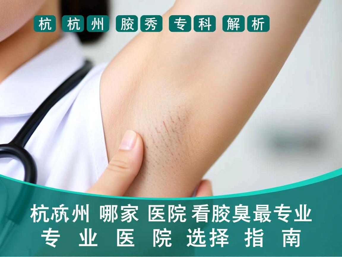 杭州腋秀专科解析，杭州哪家医院看腋臭最专业，专业医院选择指南