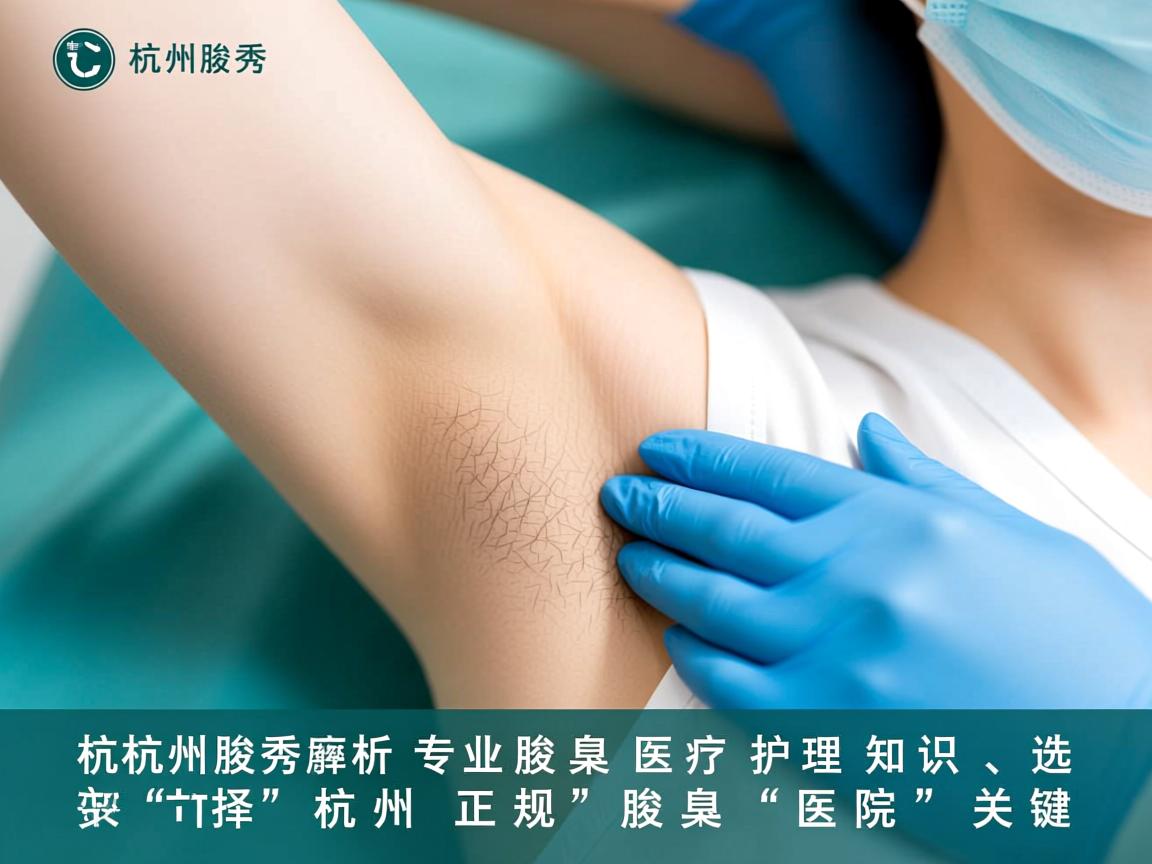 杭州腋秀解析，专业腋臭医疗护理知识，选择杭州正规腋臭医院的关键