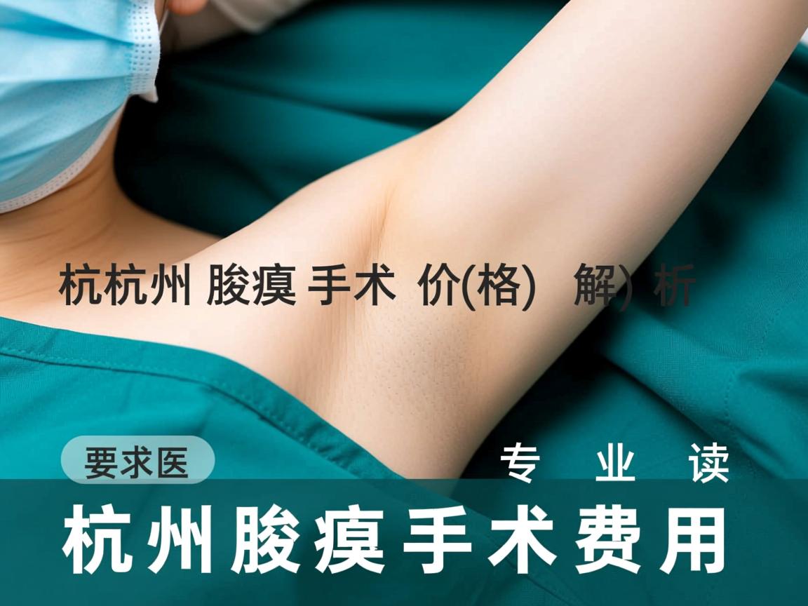 杭州腋臭手术价格解析，专业解读杭州腋臭手术费用