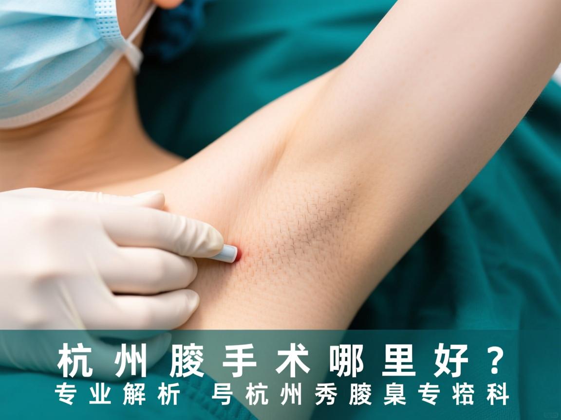 杭州腋臭手术哪里好？专业解析杭州腋秀腋臭专科