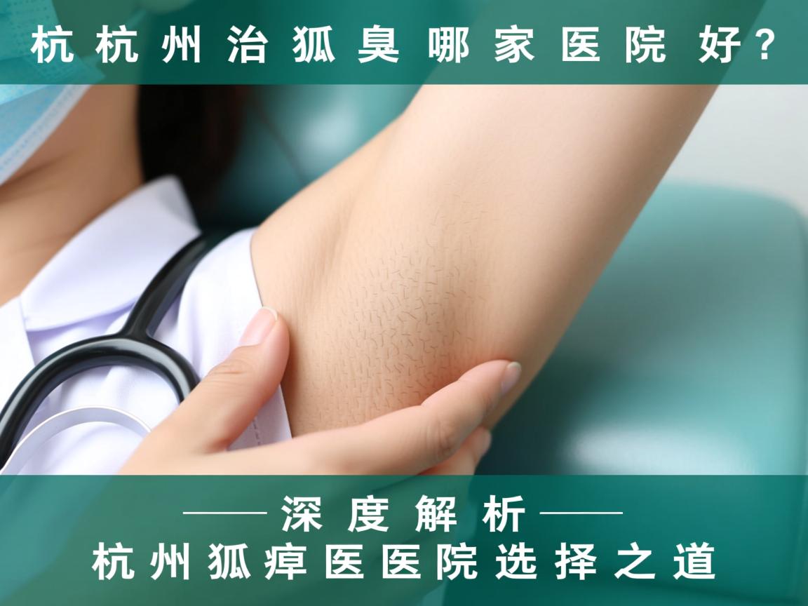 杭州治狐臭哪家医院好？深度解析杭州狐臭医院选择之道