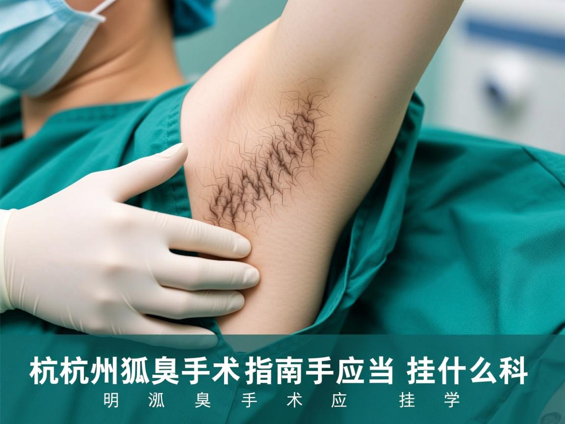 杭州狐臭手术指南，明晰狐臭手术应当挂什么科