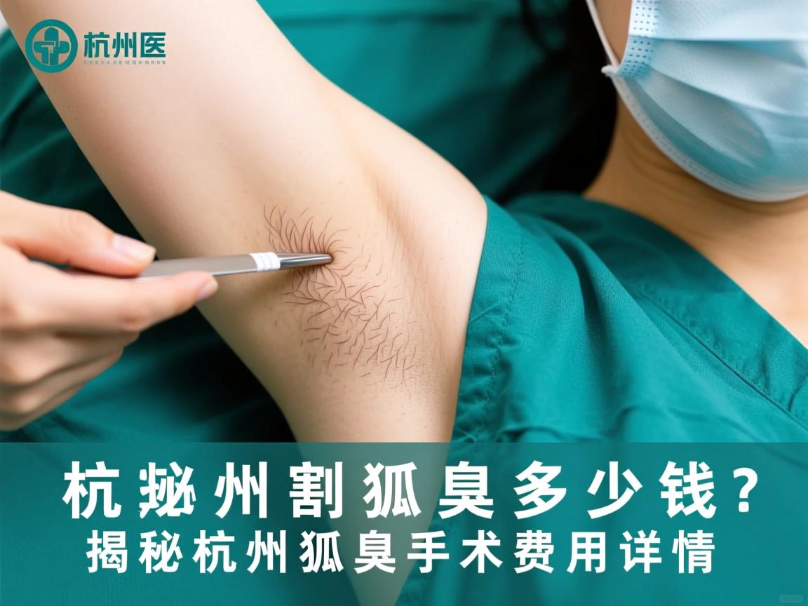 杭州割狐臭多少钱？揭秘杭州狐臭手术费用详情