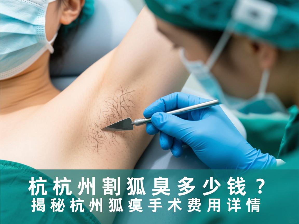 杭州割狐臭多少钱？揭秘杭州狐臭手术费用详情