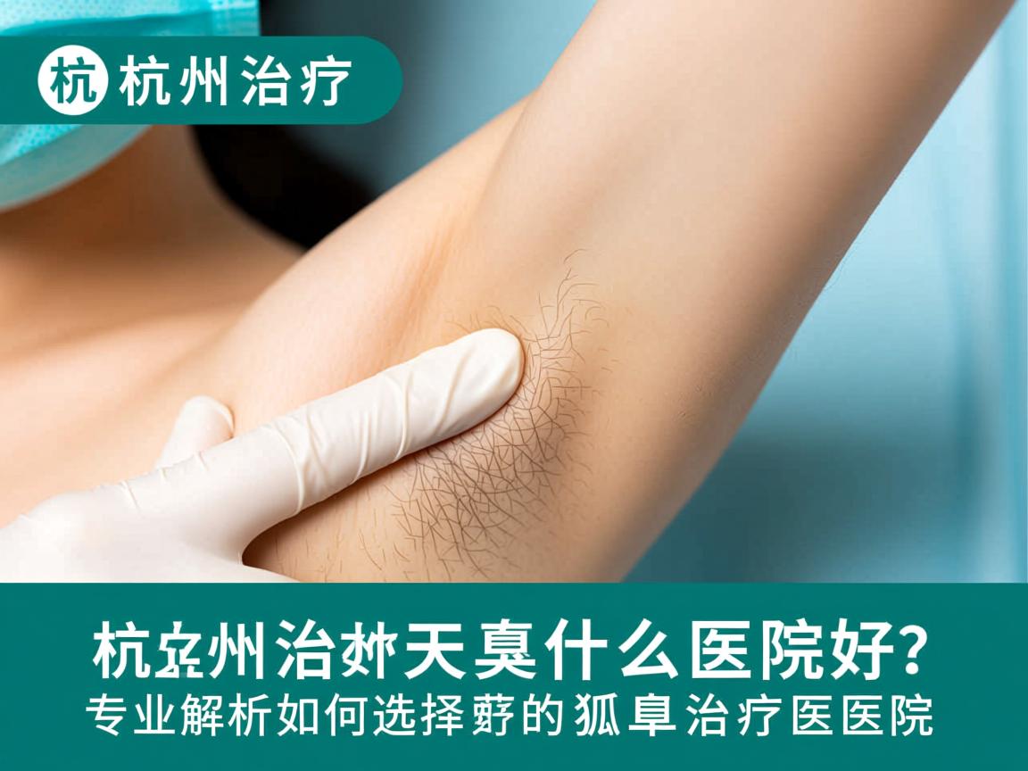 杭州治疗狐臭什么医院好？专业解析如何选择好的狐臭治疗医院