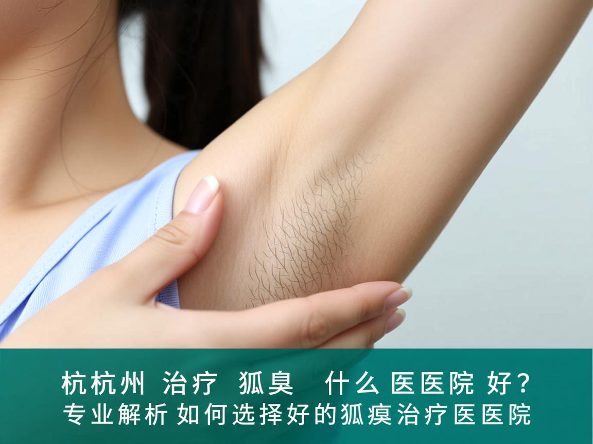 杭州治疗狐臭什么医院好？专业解析如何选择好的狐臭治疗医院