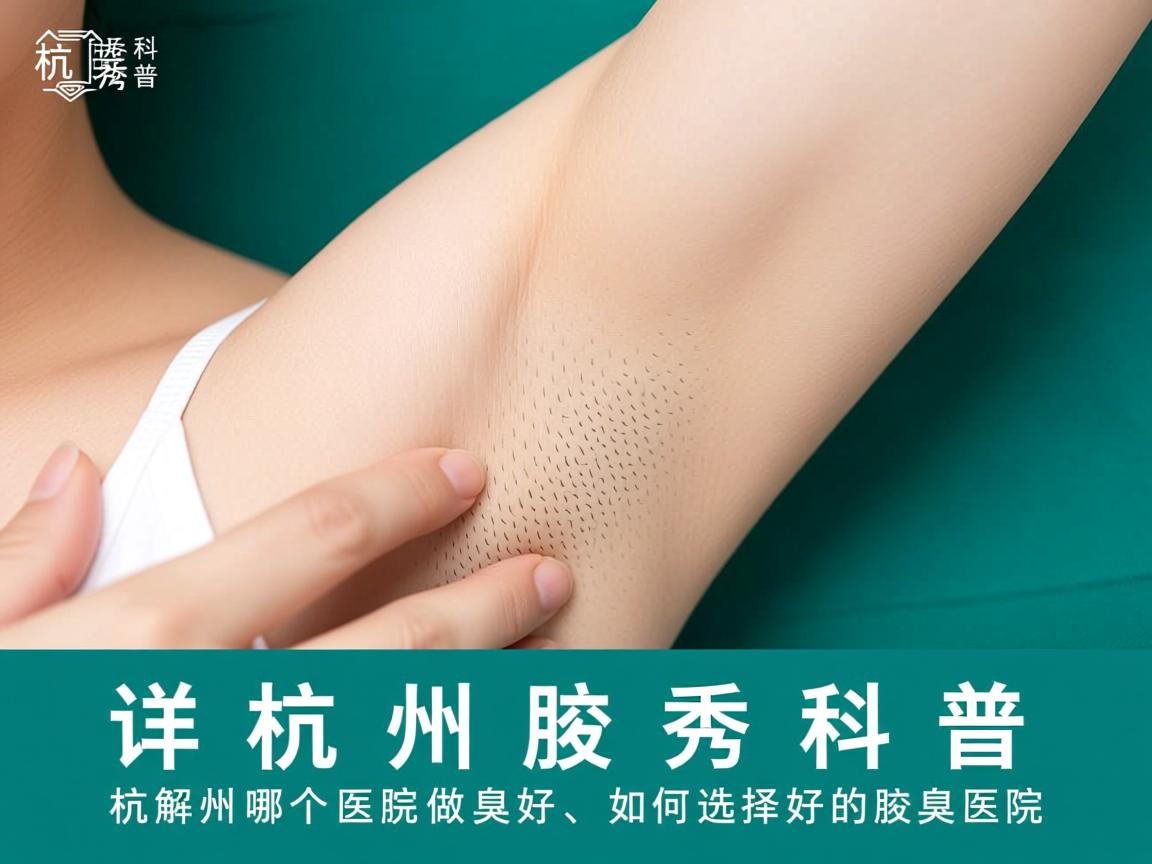杭州腋秀科普，详解杭州哪个医院做腋臭好，如何选择好的腋臭医院