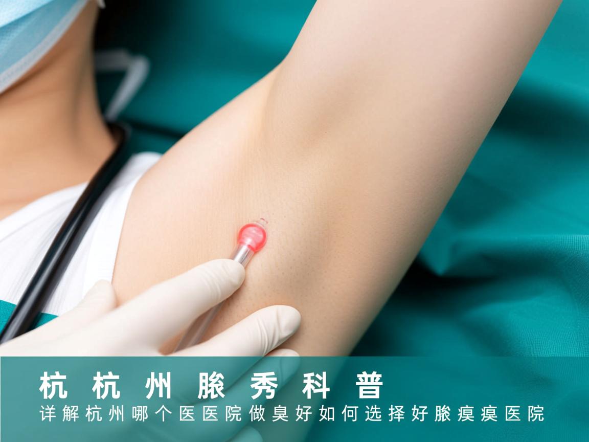 杭州腋秀科普，详解杭州哪个医院做腋臭好，如何选择好的腋臭医院