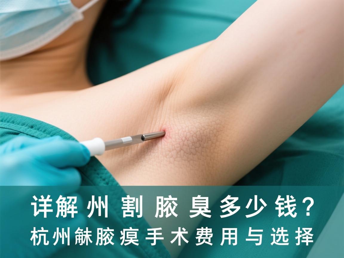 杭州割腋臭多少钱？详解杭州腋臭手术费用与选择