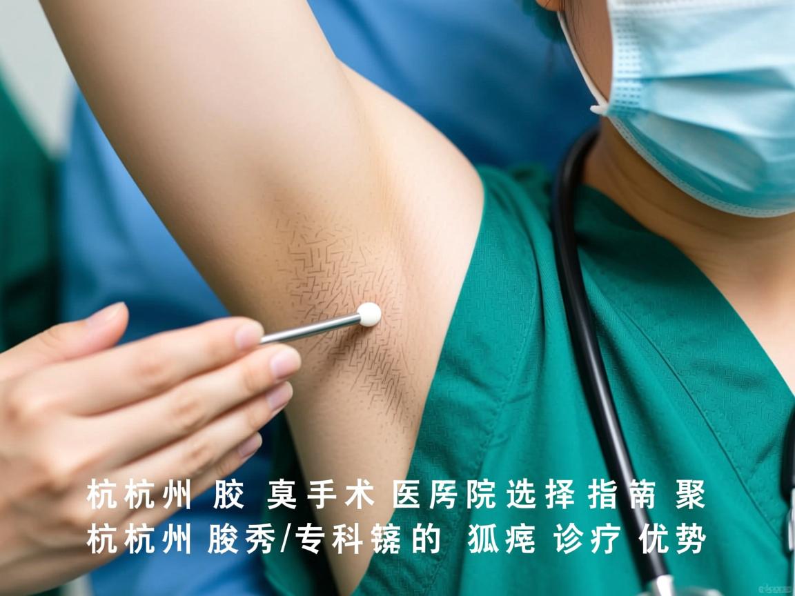 杭州腋臭手术医院选择指南，聚焦杭州腋秀专科的狐臭诊疗优势