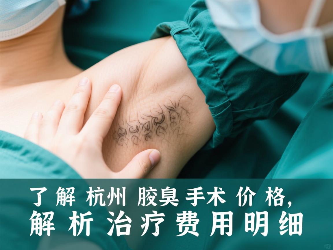 了解杭州腋臭手术价格，解析腋臭治疗费用明细
