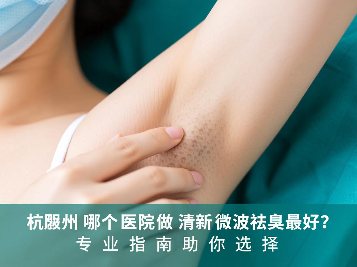 杭州腋秀解析，杭州哪个医院做清新微波祛腋臭最好？专业指南助你选择