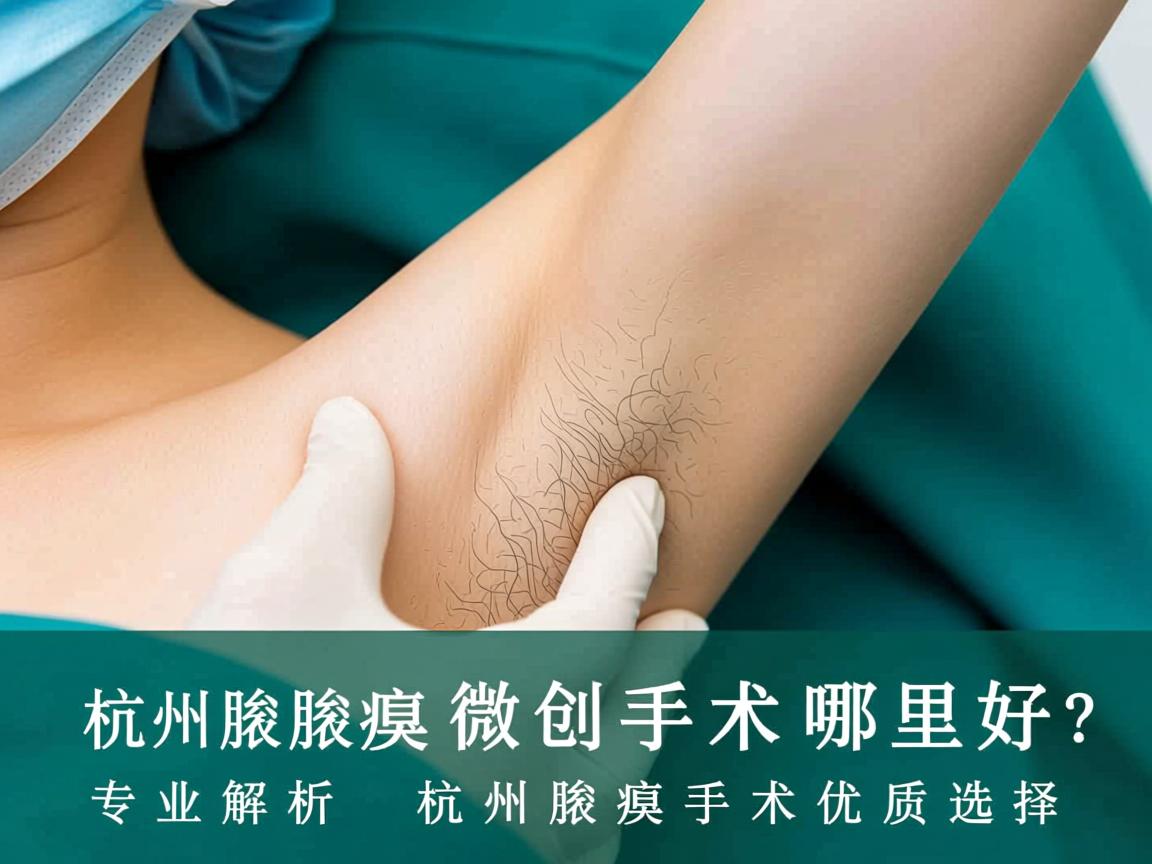 杭州腋臭微创手术哪里好？专业解析杭州腋臭手术优质选择