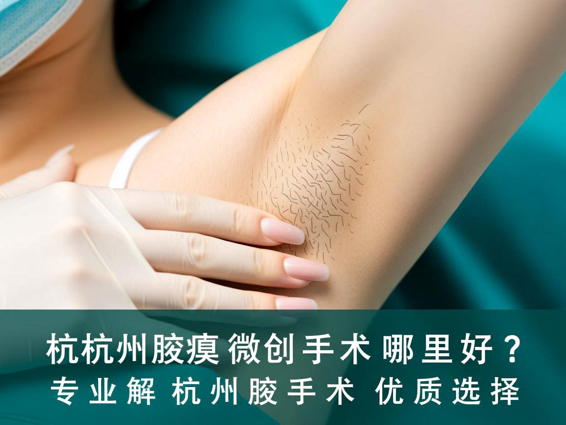 杭州腋臭微创手术哪里好？专业解析杭州腋臭手术优质选择