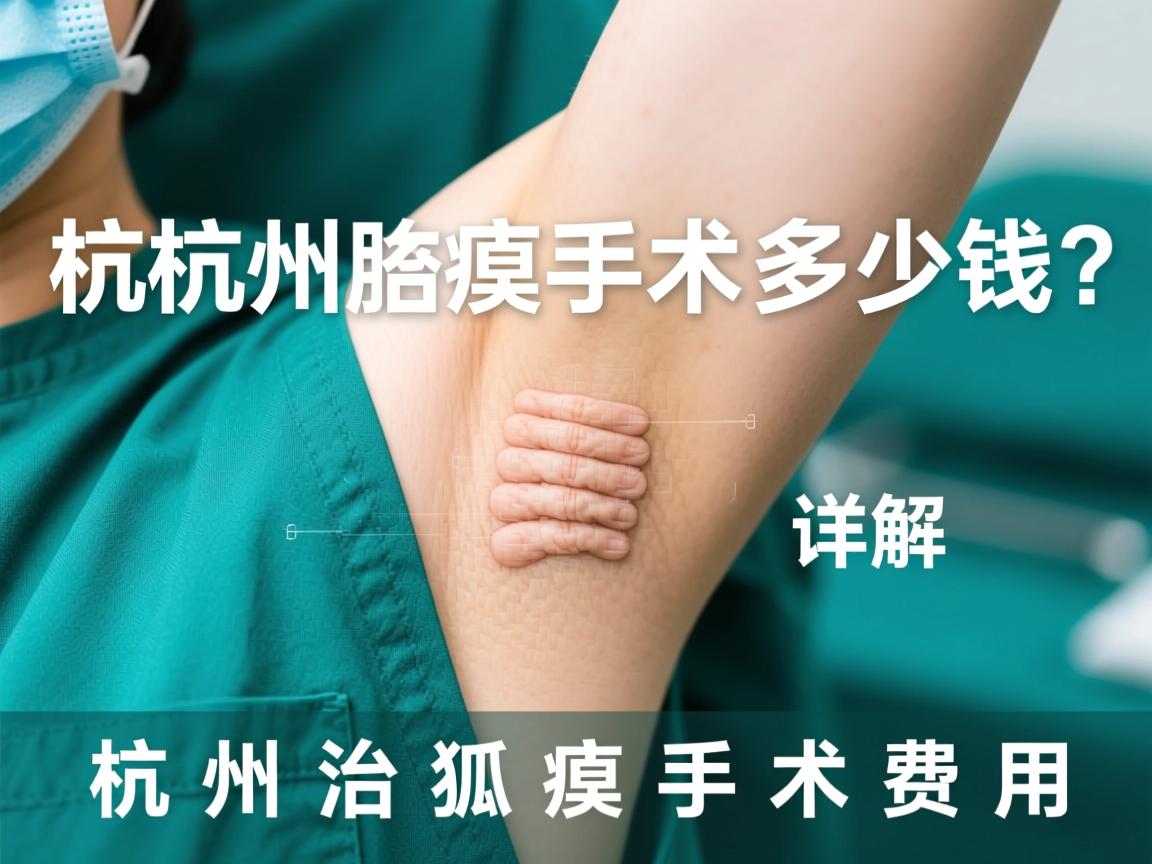 杭州腋臭手术多少钱？详解杭州治狐臭手术费用
