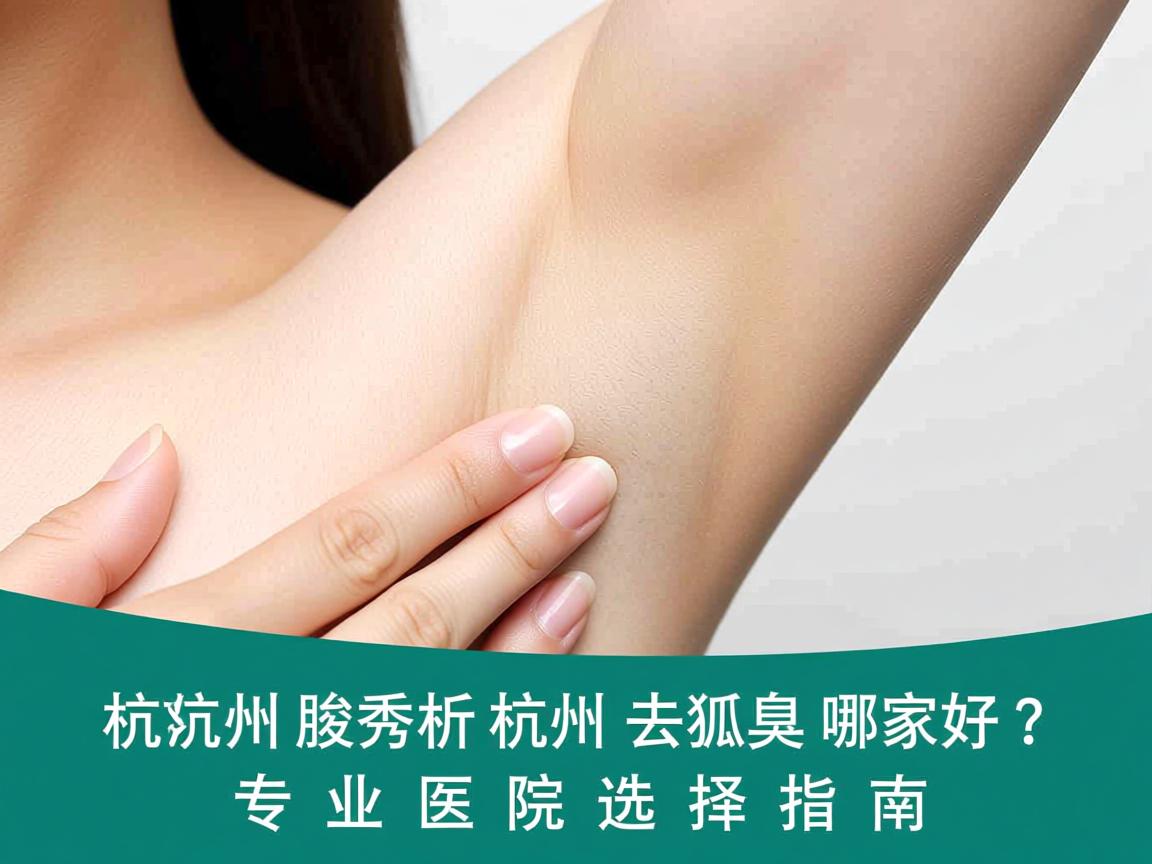 杭州腋秀解析，杭州去狐臭哪家好？专业医院选择指南