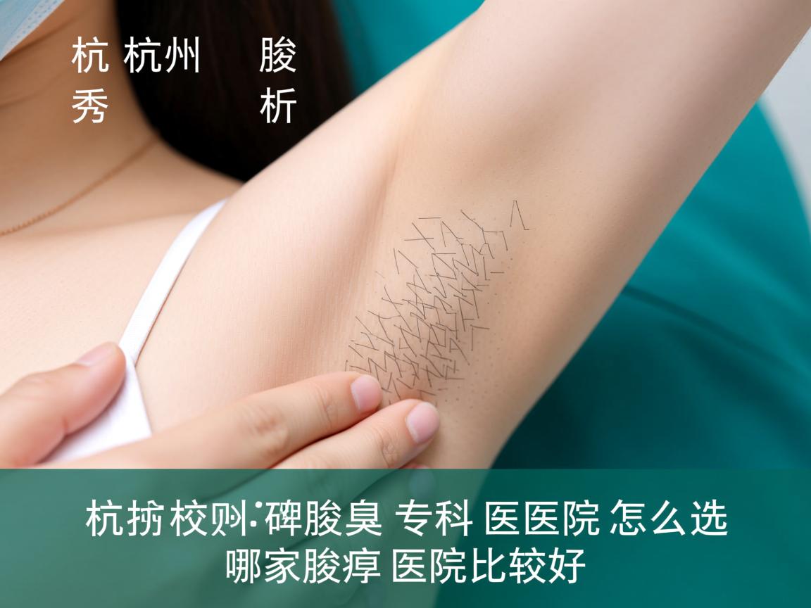 杭州腋秀解析，杭州腋臭专科医院怎么选，哪家腋臭医院比较好