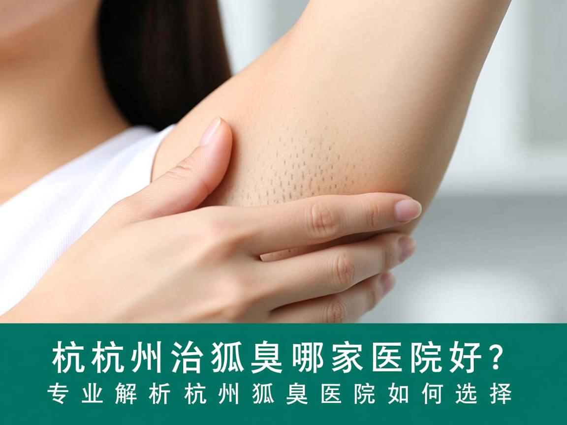 杭州治狐臭哪家医院好？专业解析杭州狐臭医院如何选择