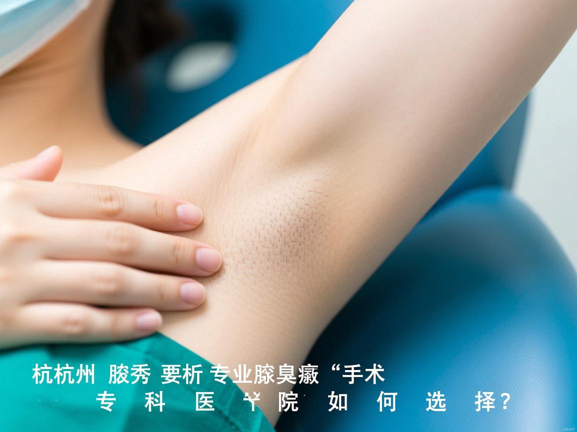 杭州腋秀解析，专业腋臭手术，专科医院如何选择？