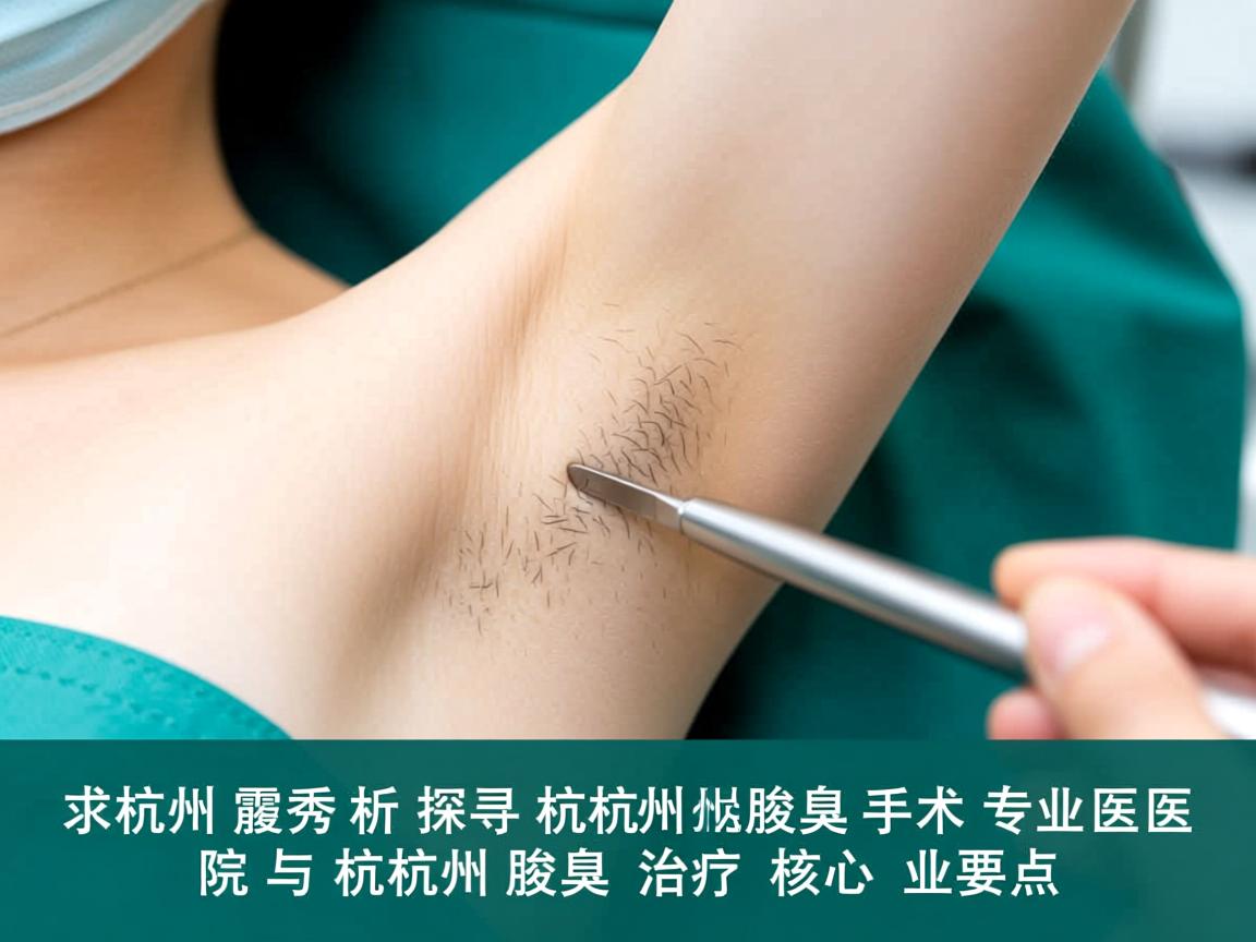 杭州腋秀解析，探寻杭州腋臭手术专业医院与杭州腋臭治疗核心要点