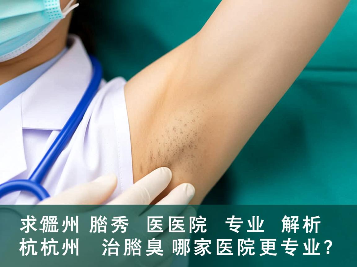 杭州腋秀医院专业解析,杭州治腋臭哪家医院更专业? 杭州腋秀医院专业解析,杭州治腋臭哪家医院更专业?