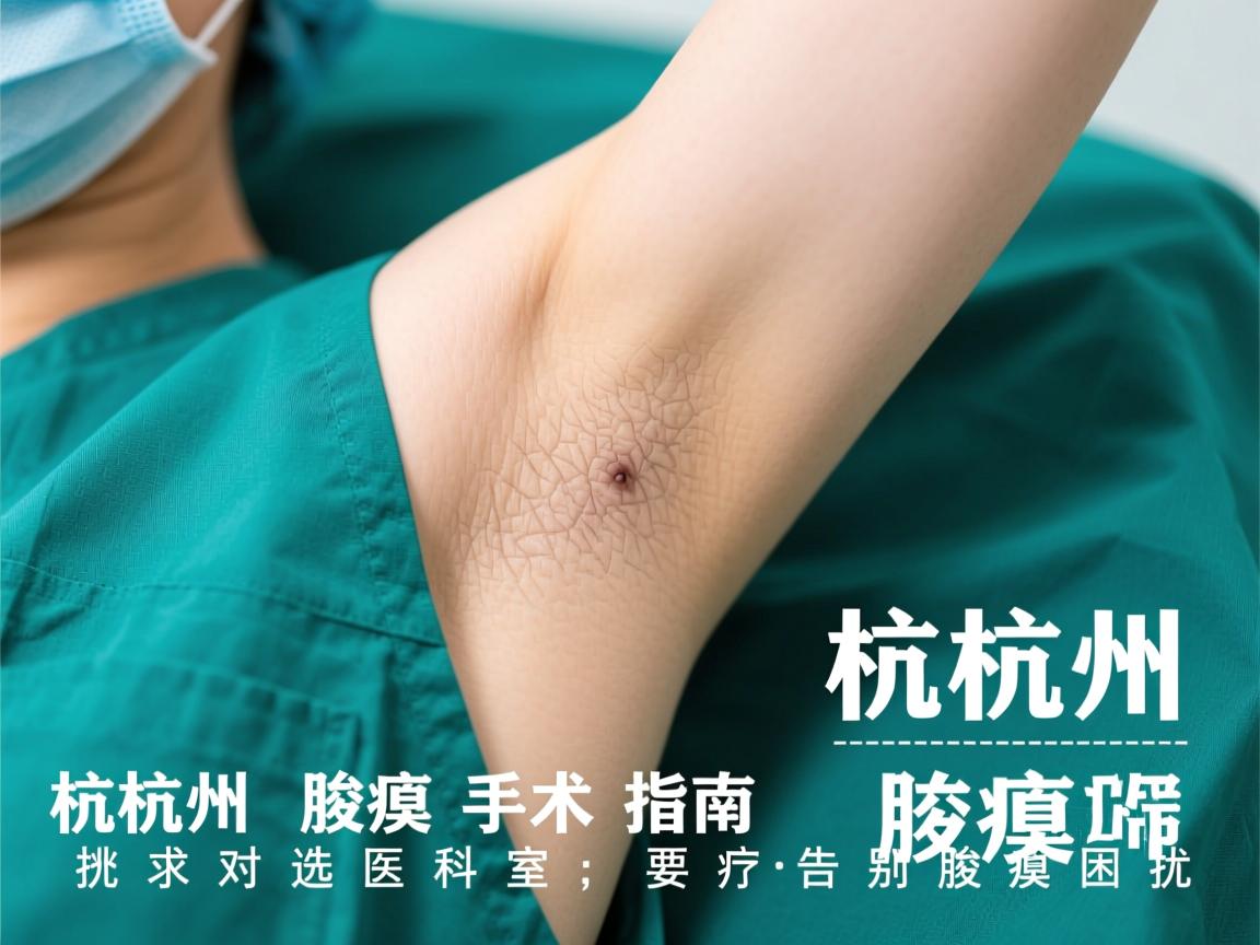 杭州腋臭手术指南，选对科室，告别腋臭困扰
