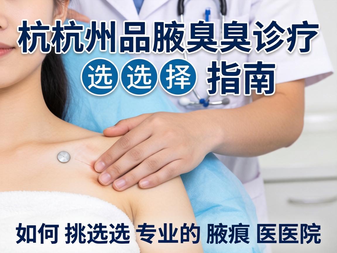 杭州腋臭诊疗选择指南，如何挑选专业的腋臭医院
