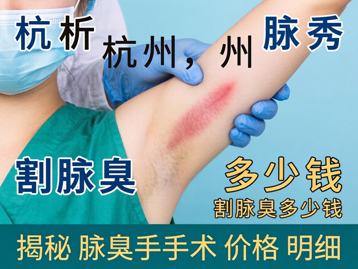 杭州腋秀解析，在杭州割腋臭多少钱，揭秘腋臭手术价格明细