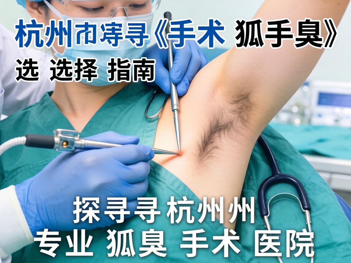 杭州狐臭手术选择指南，探寻杭州专业狐臭手术医院