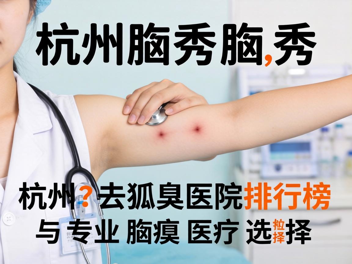 杭州腋秀解析，杭州去狐臭医院排行榜与专业腋臭医疗选择
