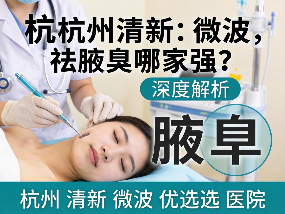 杭州清新微波祛腋臭哪家强？深度解析杭州清新微波优选医院