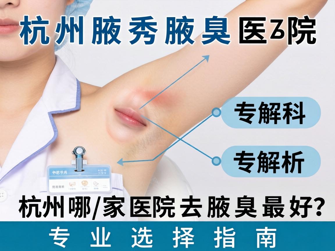 杭州腋秀腋臭专科解析，杭州哪家医院去腋臭最好？专业选择指南